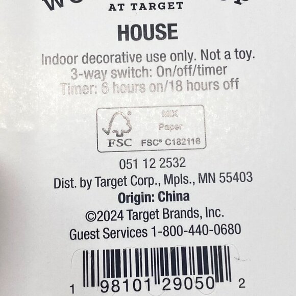 Target Wondershop Lit Paper Ski Lodge Bottle Brush Trees Christmas Village - Picture 9 of 9